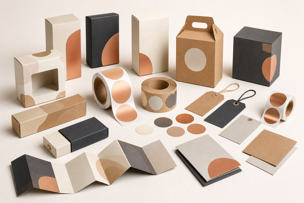 FOLDVERA folding cartons labels stickers and printed paper products